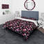 Ensemble de housse de couette papillons et fleurs styliséées designart-35228383