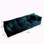 Canapé moderne, canapé modulaire à assise très profonde 3 pièces pour salon, canapé surdimensionné, canapé 3 places, causeuse et canapé simple chenille-502177889