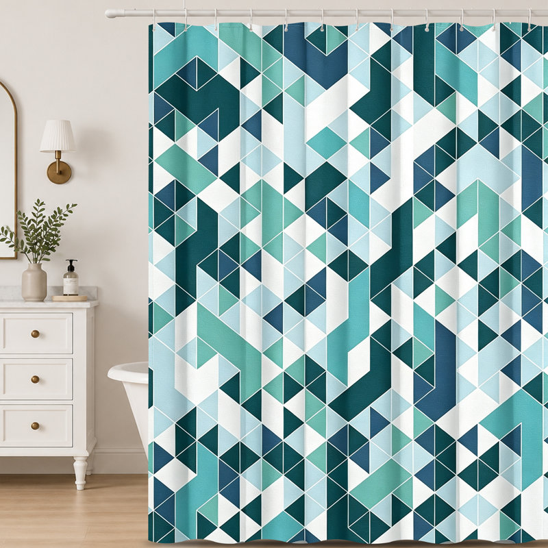 Shower Curtains with Hooks Included