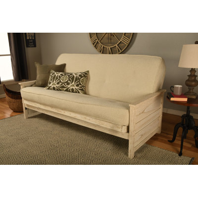 Futon de lit double avec matelas Anders