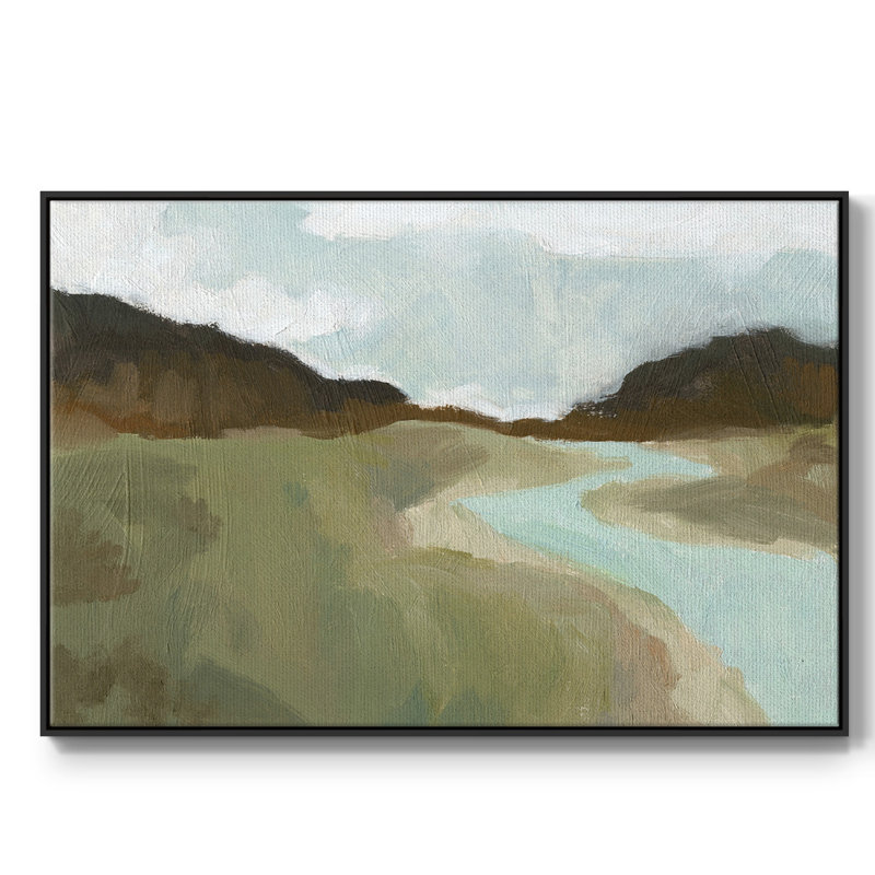 Coldwater Hills I - impression sur toile tendue, Toile avec cadre flottant noir, H 25 po x l 37 po x P 2 po, Non