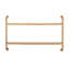 Emery Wood & Metal 2 Tier Wall Shelf-1298739926-1296786363