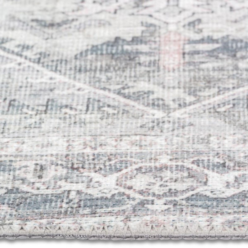 Aura Gray Patterned Area Rug, Rectangle 8' x 10'