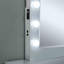 Ensemble de meuble-lavabo 1 pièce de style contemporain avec tiroir en verre avec tiroirs et miroir