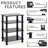 Universal 4-Tiers Glass TV Stand Audio Video Tower