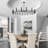Harbot 18 - Light Dimmable Sputnik Modern Linear Chandelier