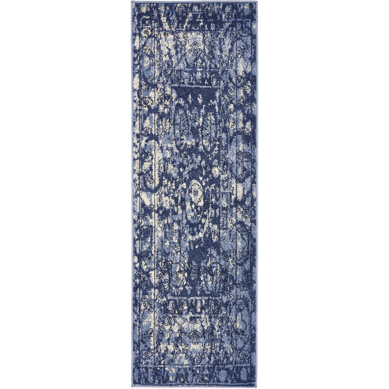 Tapis bleu Godina, Tapis de couloir 2 pi x 6 pi 1 po