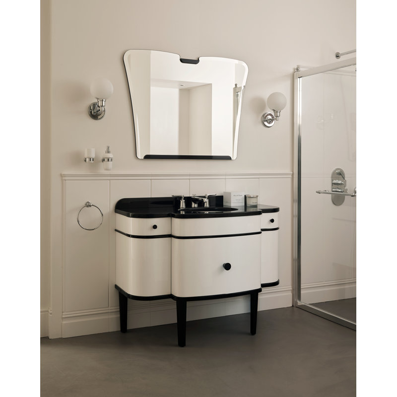 Music 47.44'' W Single Vanity, Pure White