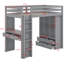 Lit mezzanine simple avec tiroirs Jaquaylin-131812100