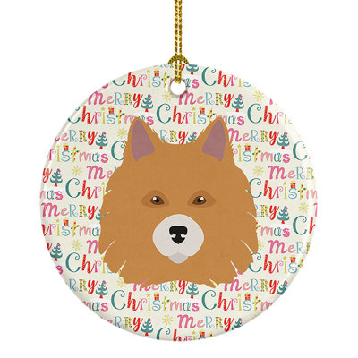 Ornement suspendu Elo Dog Merry Christmas