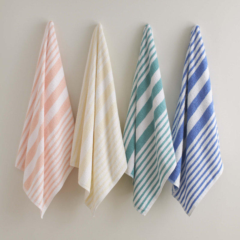 Ensemble de serviettes 100% coton 3 pièces Tropical, Pêche
