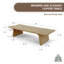 Table basse en bois massif