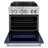 ZLINE 30" Legacy Dual Fuel Range w/ 4 Burner Gas Cooktop and Electric Convection Oven-98641217