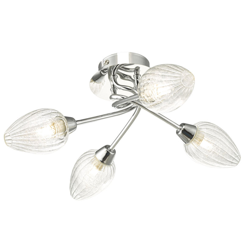 Erin Glass Semi Flush Mount