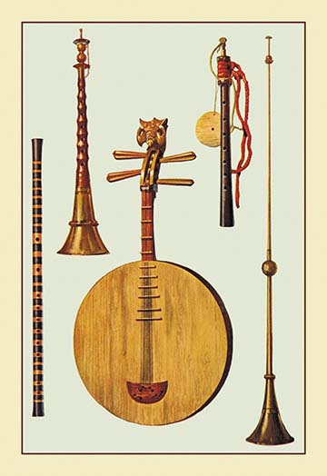 « chinois et japonais instruments » par theodore thomas, impression