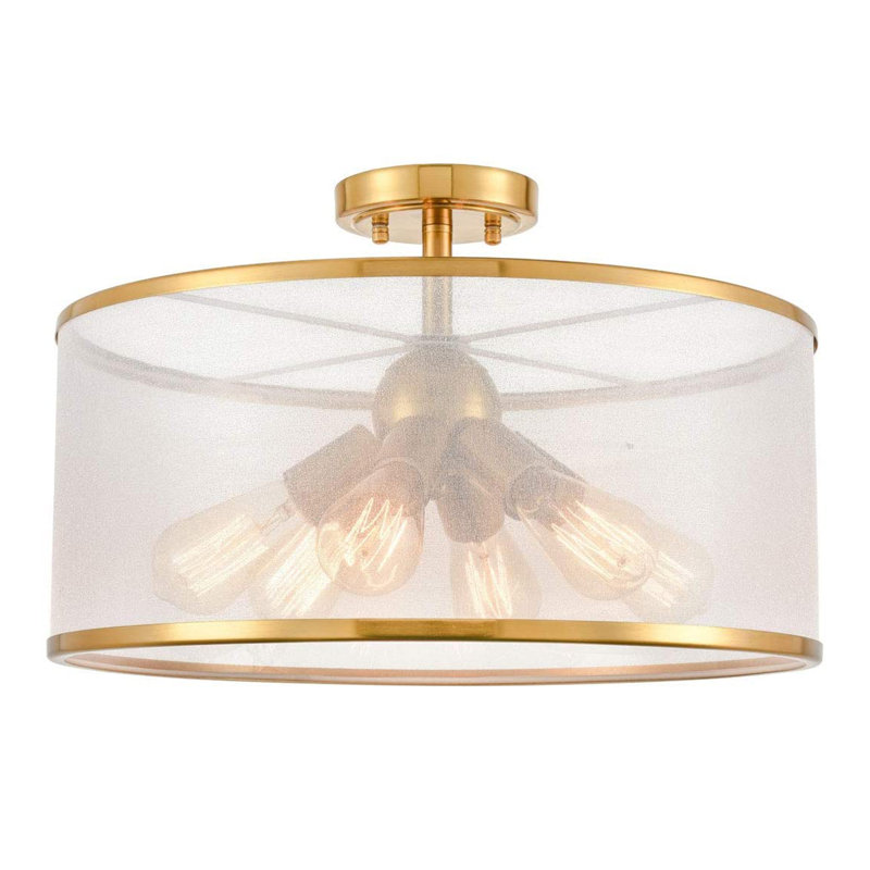 Plafonnier semi-encastré 6 lumières Modern