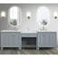 Comptoir de meuble-lavabo double 103 po