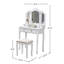 Ensemble de coiffeuse et coiffeuse, meuble-lavabo de chambre à coucher-1640593391
