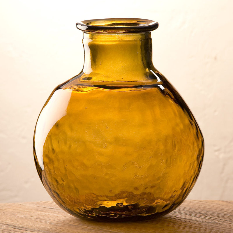 Vase de table en verre 12,2 po Zahrah, Moka