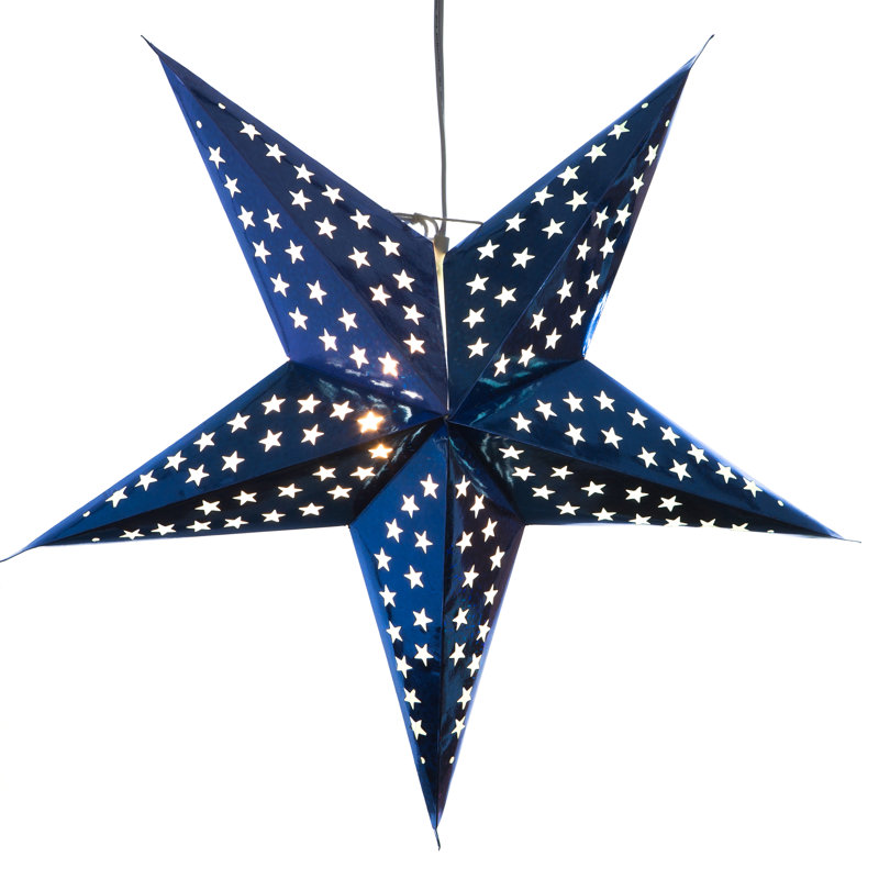 Stoke Bishop - Light Paper Unique/Statement Pendant, Blue