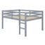 Lit mezzanine en bois avec échelle-1158495975