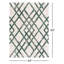 Tapis géométrique ivoire / vert Karter-931892586