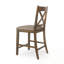 Ensemble de 2 tabourets rembourrés en bois avec dossier en croix-1790366325-1790366320
