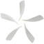 Ventilateur de plafond 5 pales 52 "avec lumière DEL et télécommande Damecia-1065662949