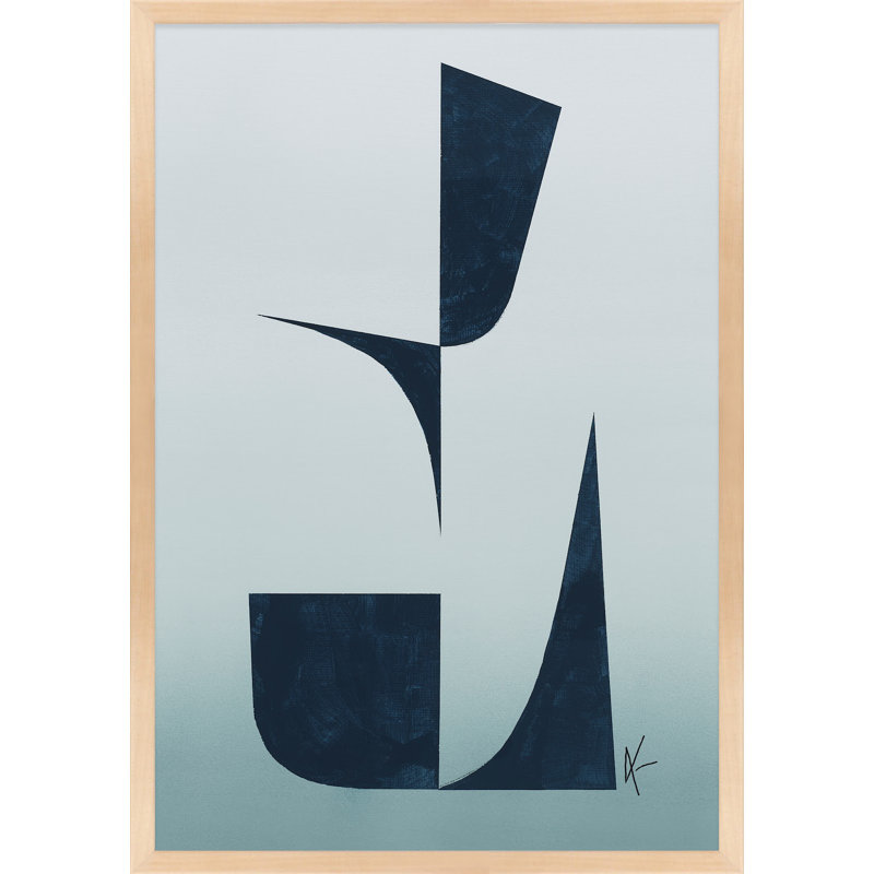 Indigo Shadows 2 Print by Lee Lessem, 25" H x 17.5" W x 1.25" D, Brown