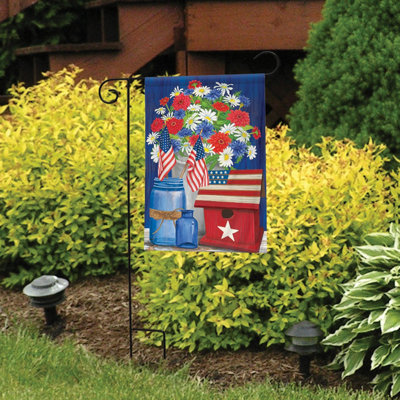 Red White and Blue Patriotic Garden Flag
