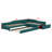 Upholstered Double Daybed With Trundle And Drawer-1937354440