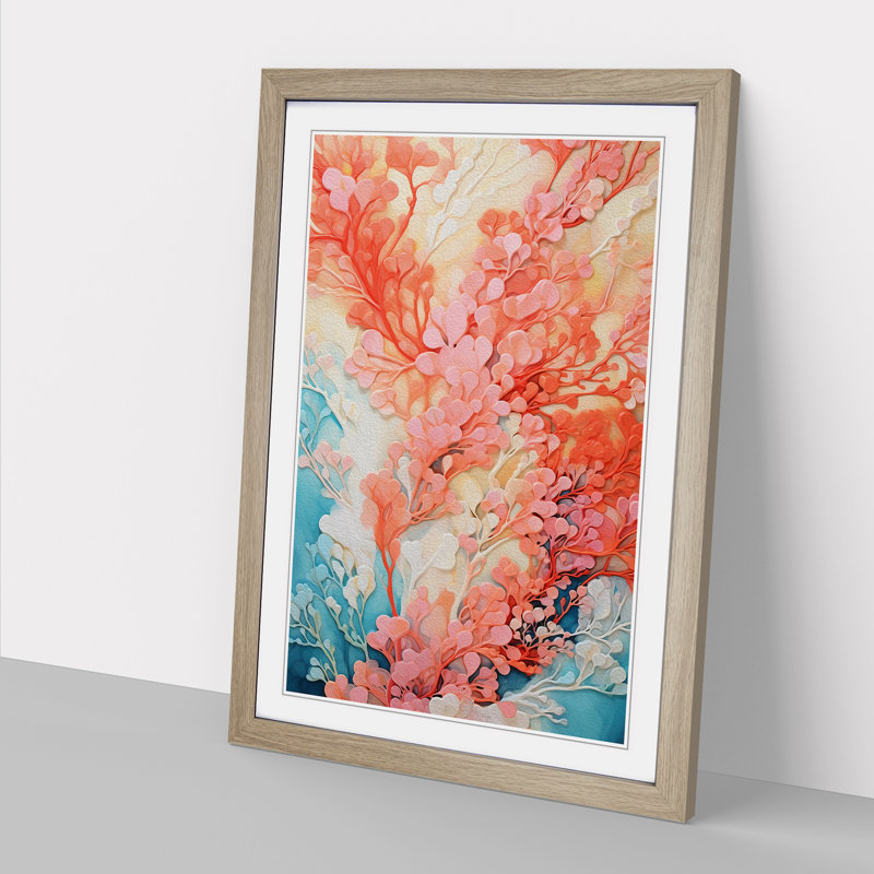 Single Picture Frame Print on Wood, Oak Framed, 46cm H x 34cm W