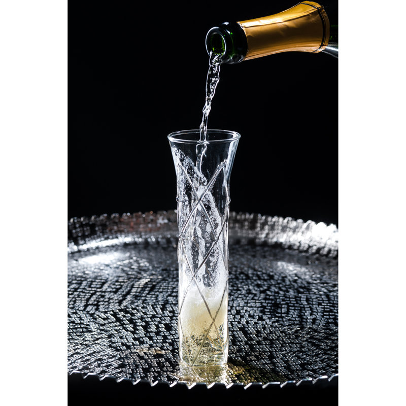 Razzle Dazzle 6oz. Flute Set, Clear