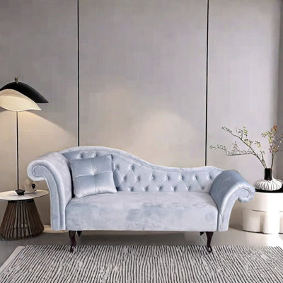 Elegant Chaise Longue with Durable Soft Fabric