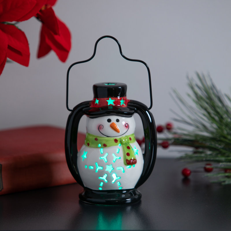 Lanterne bonhomme de neige