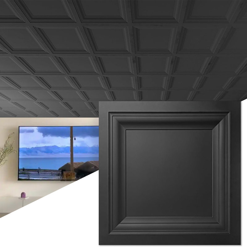 24 panneaux de plafond encastrés en PVC léger / durable, faciles à nettoyer et imperméables