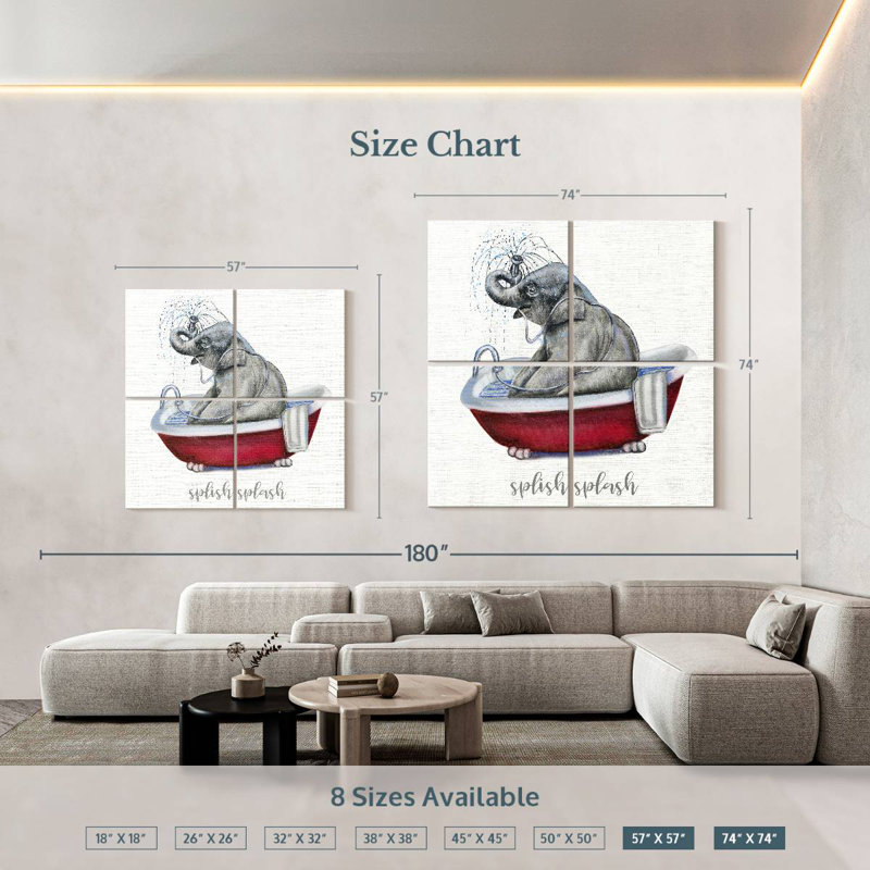 Ketti Splish Splash, 57" H x 57" W