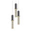 Luminaire suspendu cylindre grappe 5 lumières Paonia