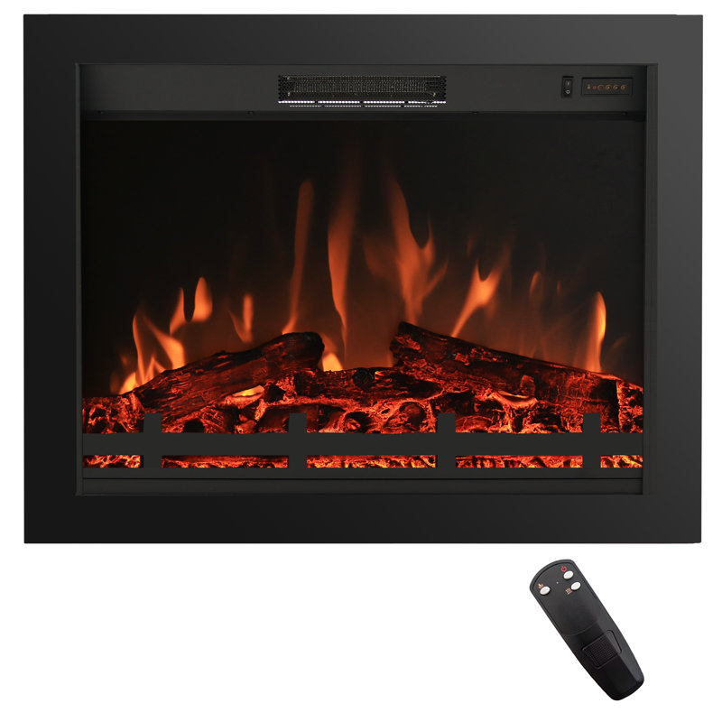 Aaryana Electric Fireplace Insert, 24.52" H x 29.07" W x 7.74" D