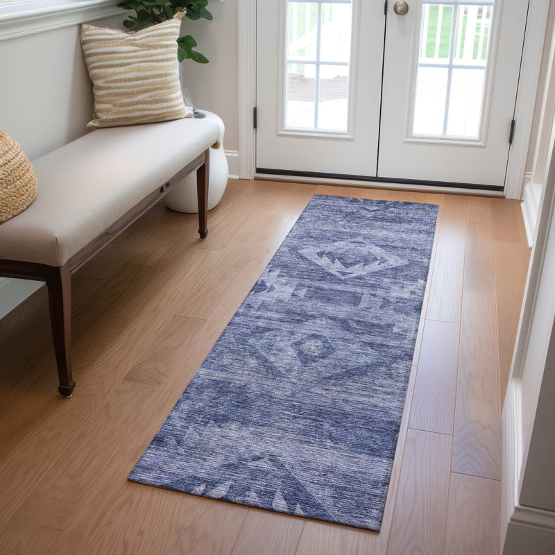 Shilynn Washable Southwestern Indoor / Outdoor Rug, Runner 2'3" x 7'6"