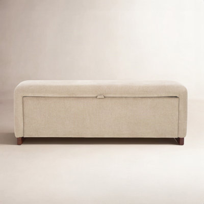 51" Linen Entryway Bench