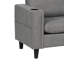 Upholstered L-Shaped 3-Seater Sectional Sofa with Footstool-683723508