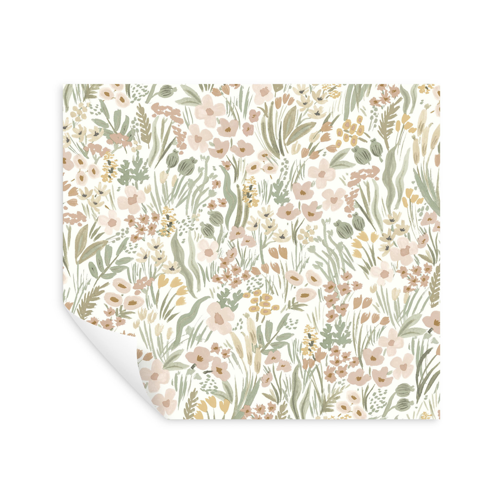Lea Peel & Stick Wallpaper, Light Pink/White/Gray