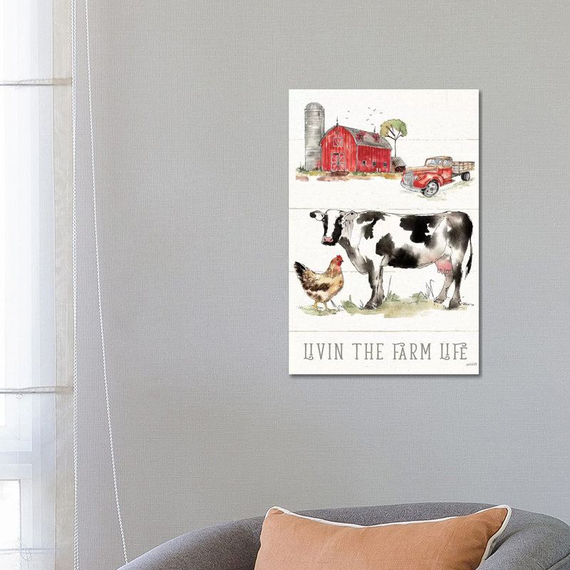 Country Life III by Anne Tavoletti - Wrapped Canvas Painting, 66.04cm H x 45.72cm W x 1.91cm D