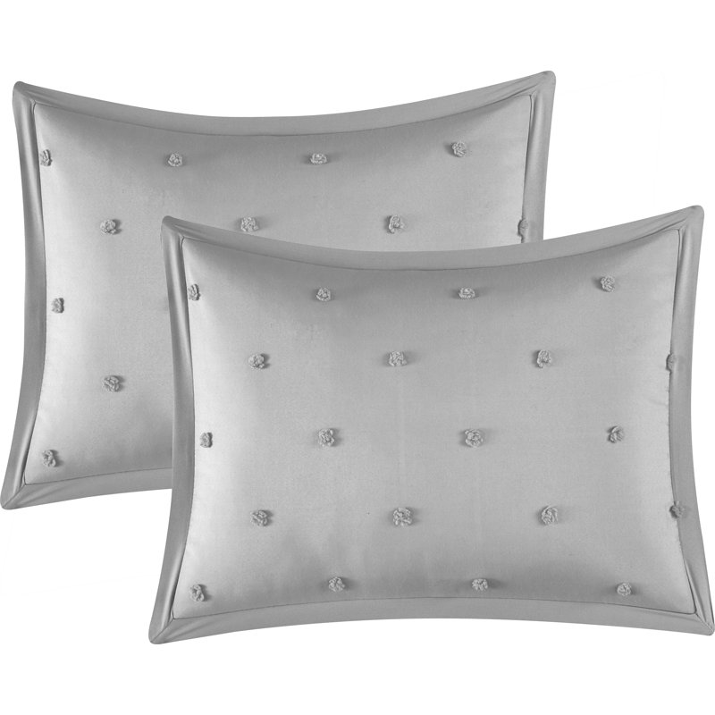 Microfiber Comforter Set, Cal. King Comforter + 5 Additional Pieces, Gray