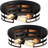 2-Pack 12.6" 3-Light Black Industrial Flush Mount Ceiling Light, Farmhouse Cage Fixture for Kitchen, Hallway & Entryway