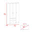 Armoire trois portes Clark, chambre-1953707409