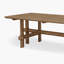 Table de salle à manger unique en bois de frêne massif-107203708