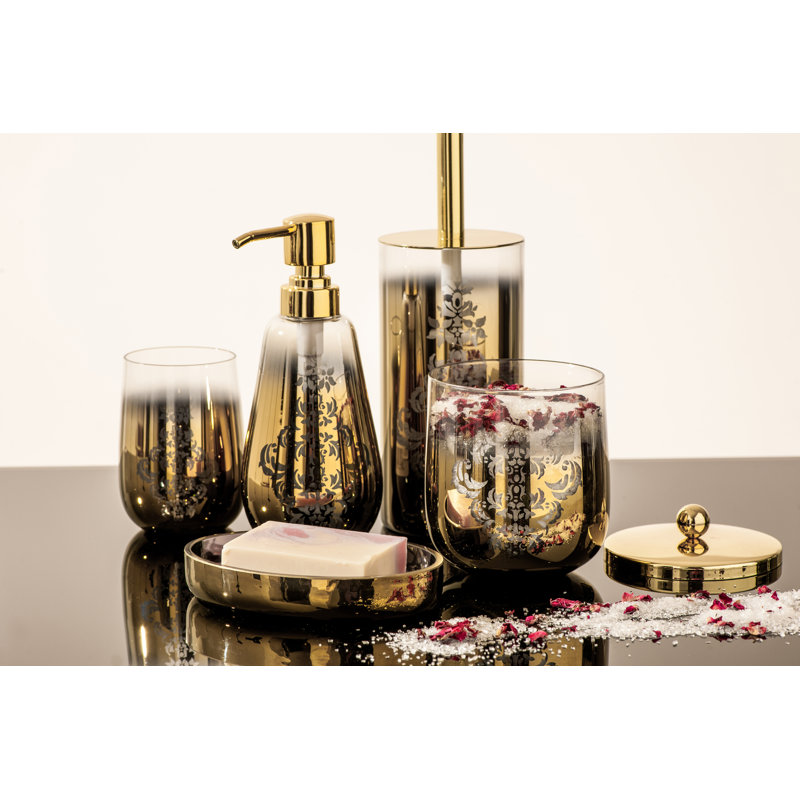 Cordes Bathroom Storage Container, Gold