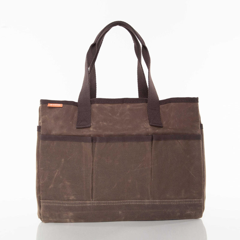 Sac fourre-tout en toile cirée, Olive